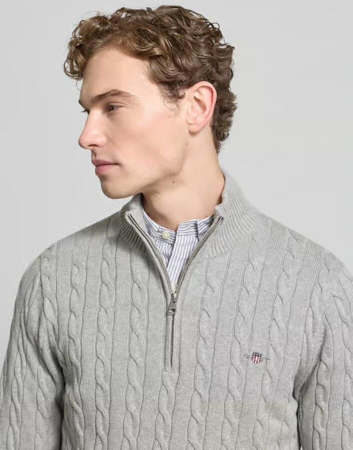 Gant Slim fit SCHIPPERSTRUI met ribboorden - Foto 2