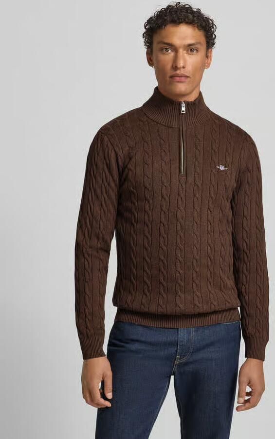 Gant Slim fit SCHIPPERSTRUI met ribboorden - Foto 2