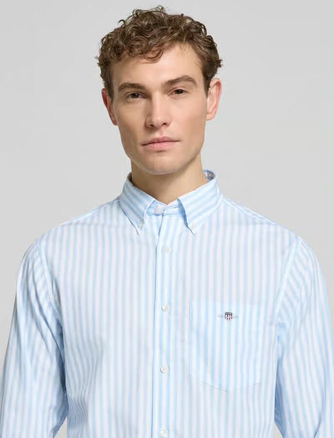 Gant Slim fit vrijetijdsoverhemd met borstzak - Foto 2