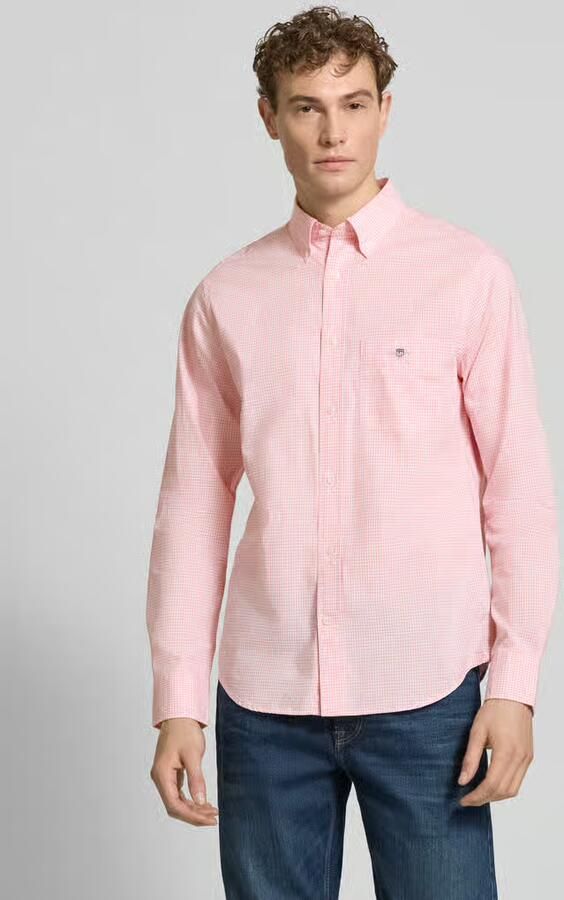 Gant Slim fit vrijetijdsoverhemd met gestikt logo - Foto 5