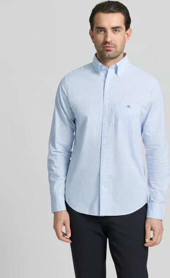 Gant Slim fit vrijetijdsoverhemd met gestikt logo - Foto 3