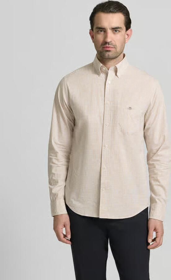 Gant Slim fit vrijetijdsoverhemd met logostitching - Foto 6