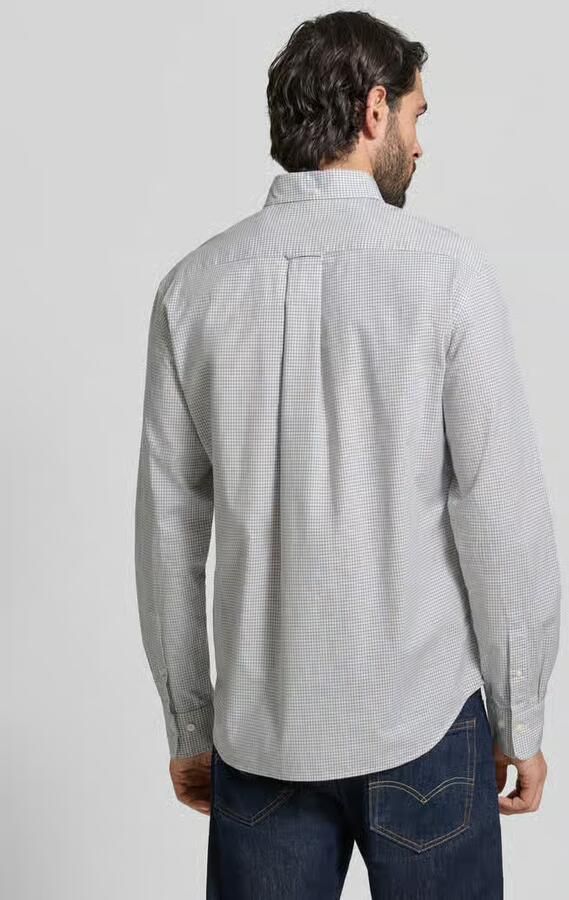 Gant Slim fit vrijetijdsoverhemd met logostitching - Foto 2