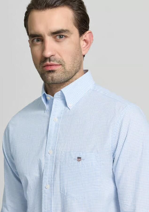 Gant Slim fit vrijetijdsoverhemd met logostitching - Foto 2