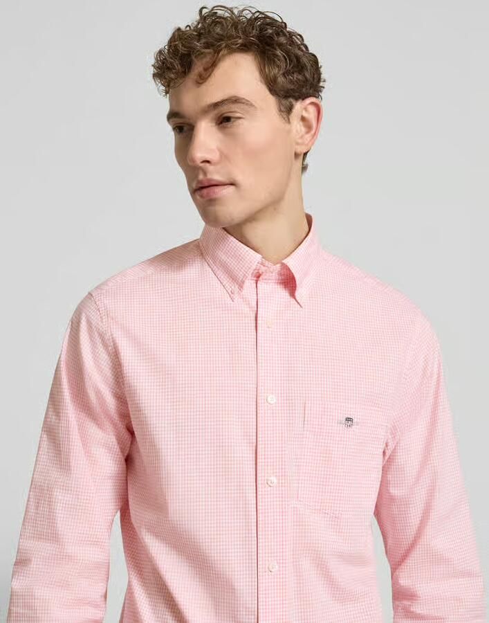 Gant Slim fit vrijetijdsoverhemd met logostitching - Foto 2