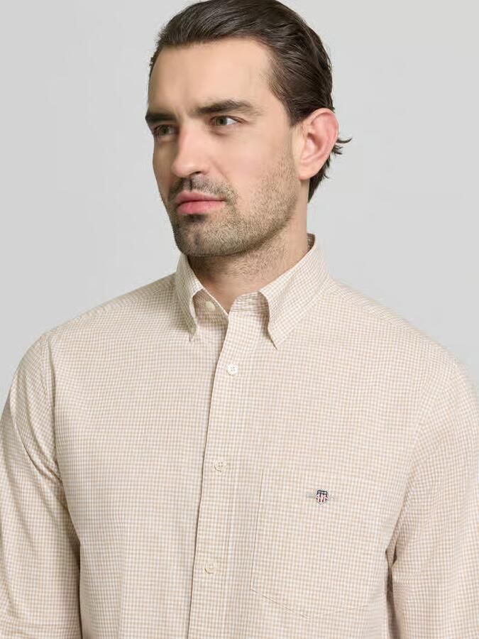 Gant Slim fit vrijetijdsoverhemd met logostitching - Foto 2