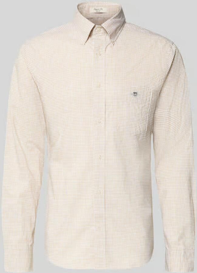 Gant Slim fit vrijetijdsoverhemd met logostitching