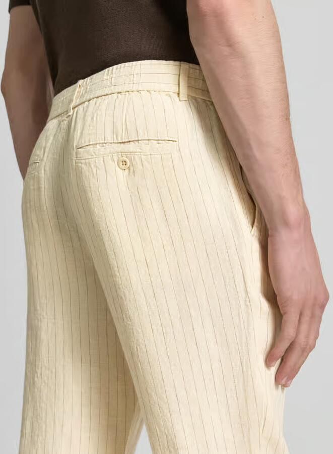 Gant straight fit linnen broek met achterzakken