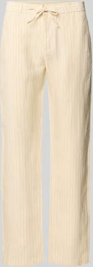 Gant straight fit linnen broek met achterzakken - Foto 2
