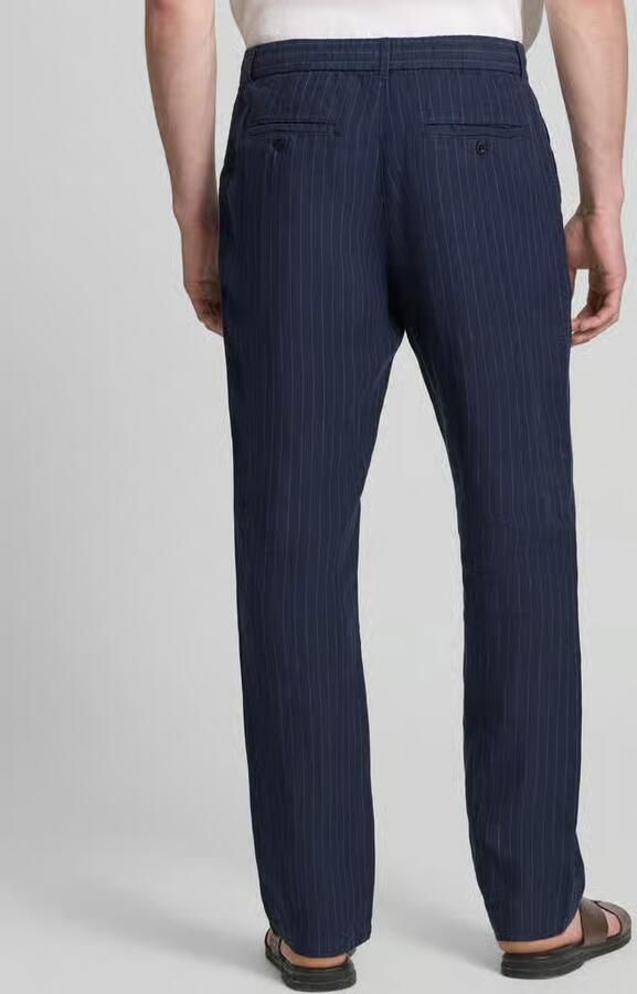 Gant straight fit linnen broek met achterzakken