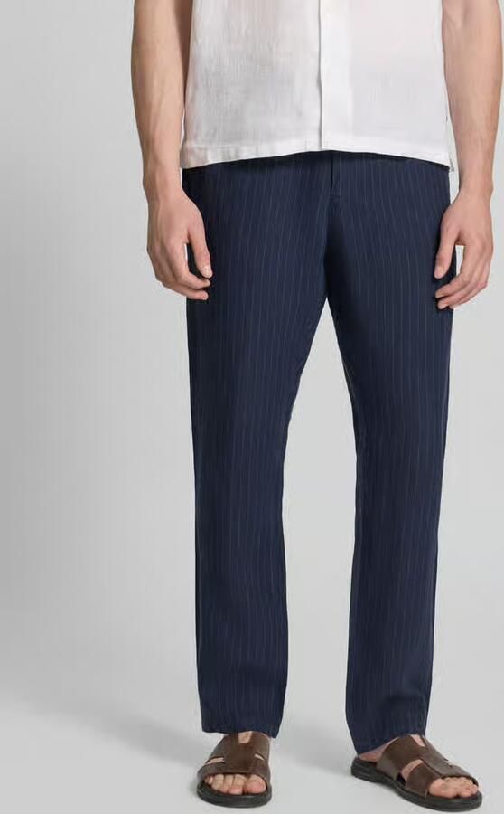 Gant straight fit linnen broek met achterzakken - Foto 3