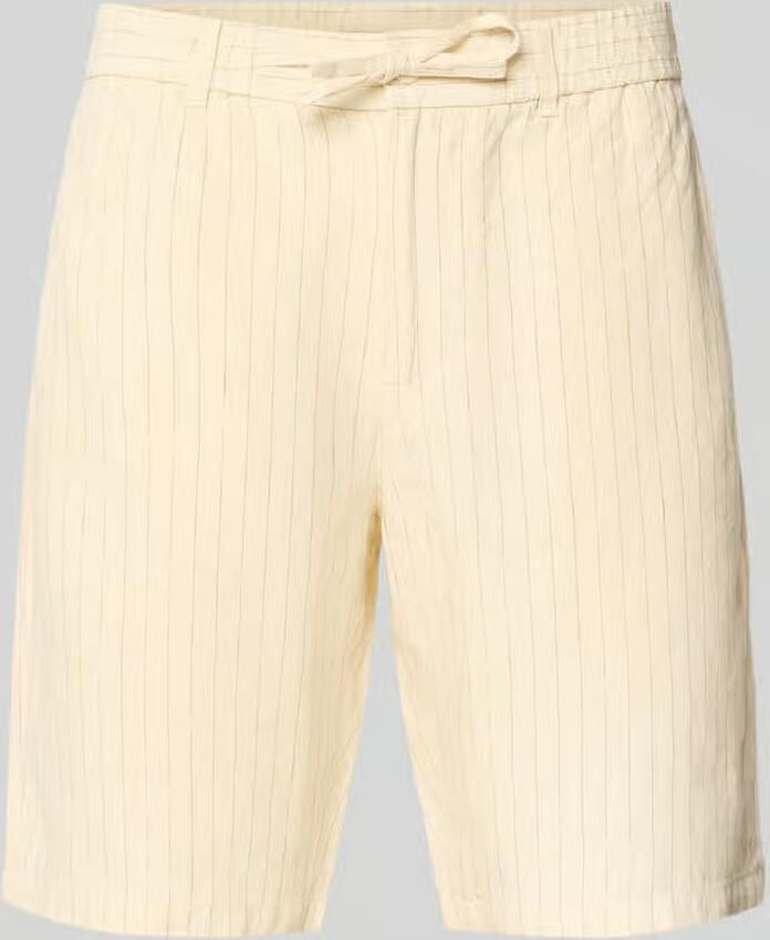 Gant straight fit linnen shorts met achterzakken - Foto 2
