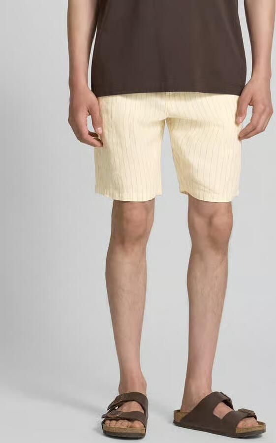 Gant straight fit linnen shorts met achterzakken - Foto 2