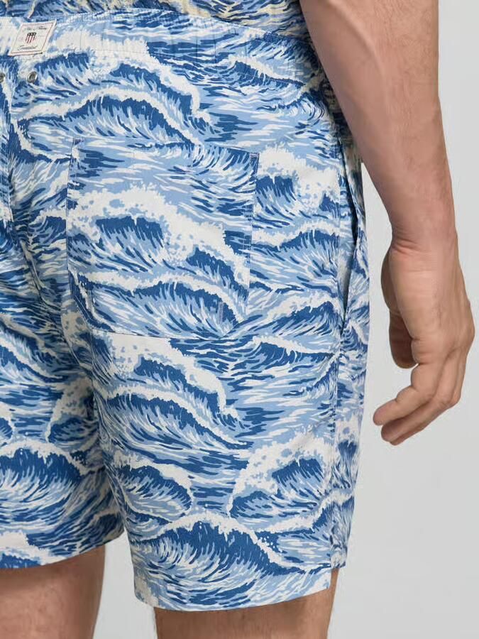 Gant straight fit zwembroek met elastische band