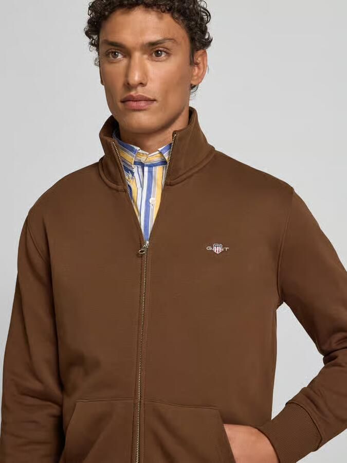 Gant Sweatjack met labelstitching - Foto 2