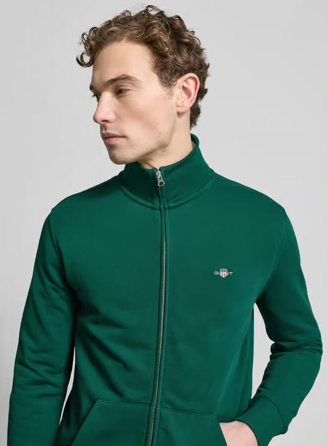 Gant Sweatjack met labelstitching - Foto 2