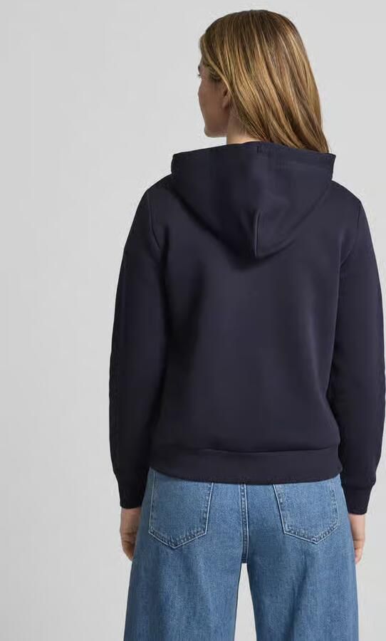 Gant Sweatjack met tweewegritssluiting en labelstitching