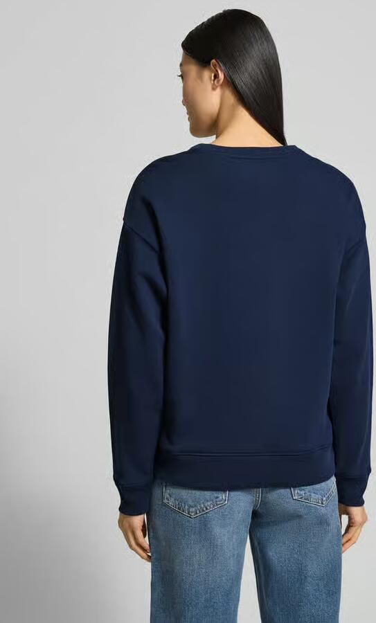 Gant sweatshirt met labelprint en ronde hals