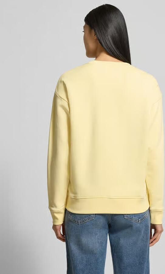 Gant sweatshirt met labelprint en ronde hals