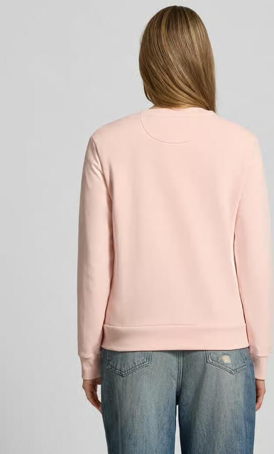 Gant sweatshirt met labelstitching en ronde hals