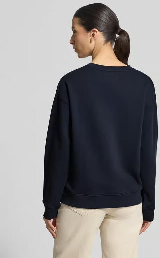 Gant regular fit blouse van mix van katoen en linnen met opstaande kraag - Foto 18