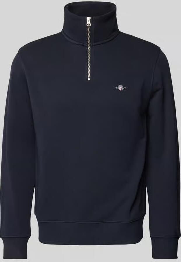 Gant Sweatshirt REG SHIELD HALF ZIP SWEAT met logoborduursel op borsthoogte - Foto 11
