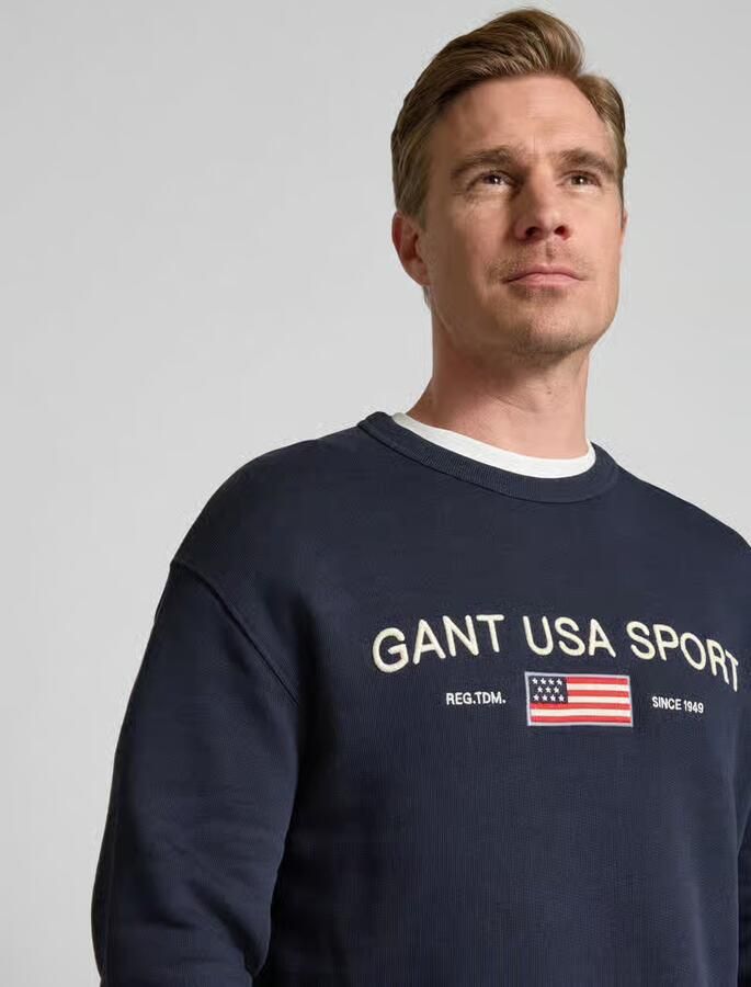 Gant Sweatshirt met labelstitching - Foto 2
