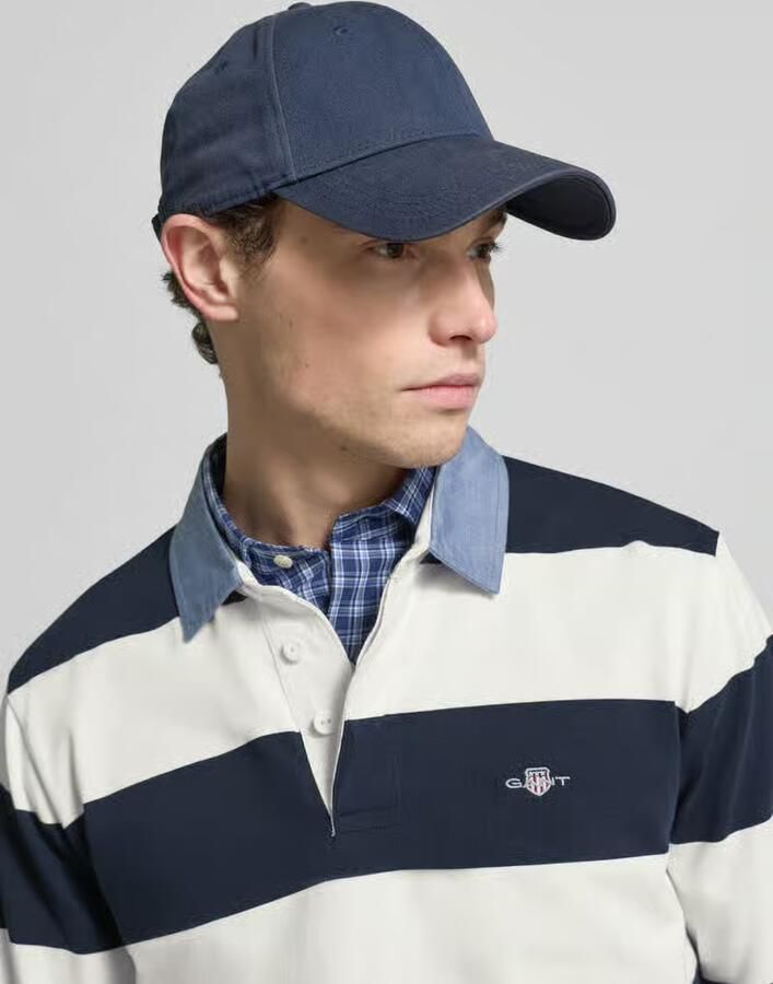 Gant Regular fit sweatshirt met labelstitching model 'CHAMBRAY' - Foto 2