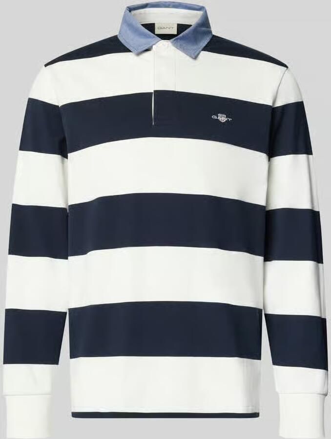 Gant Regular fit sweatshirt met labelstitching model 'CHAMBRAY'
