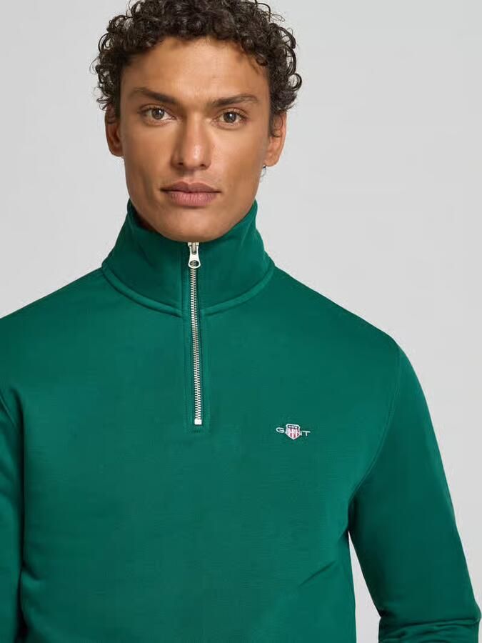 Gant Sweatshirt met opstaande kraag en ritssluiting - Foto 2