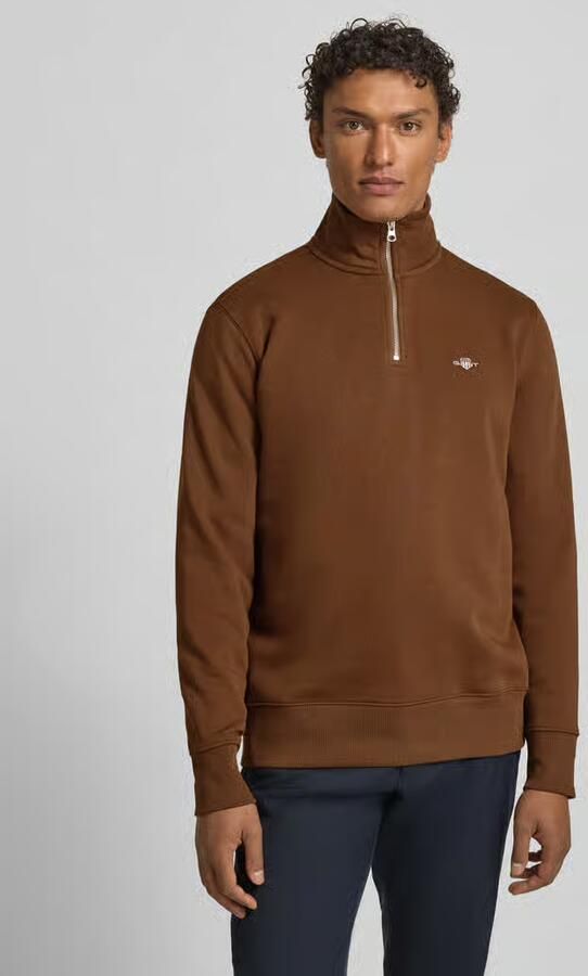 Gant Sweatshirt met opstaande kraag en ritssluiting - Foto 4