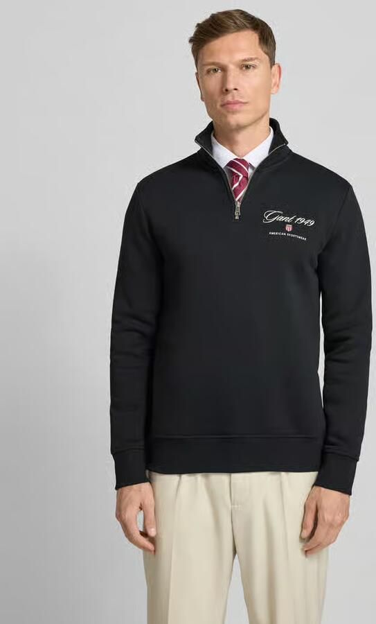 Gant Sweatshirt met opstaande kraag en ritssluiting - Foto 3