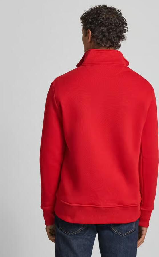 Gant Sweatshirt met opstaande kraag en ritssluiting