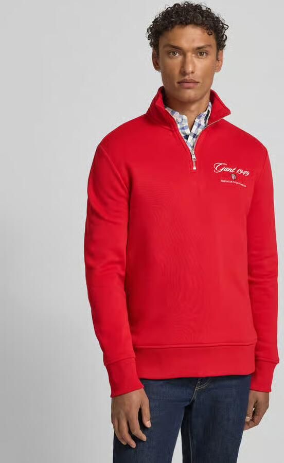 Gant Sweatshirt met opstaande kraag en ritssluiting - Foto 4