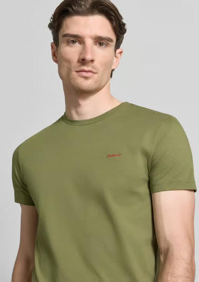 Gant Contrast Piqué Poloshirt Herb Groen - Foto 6