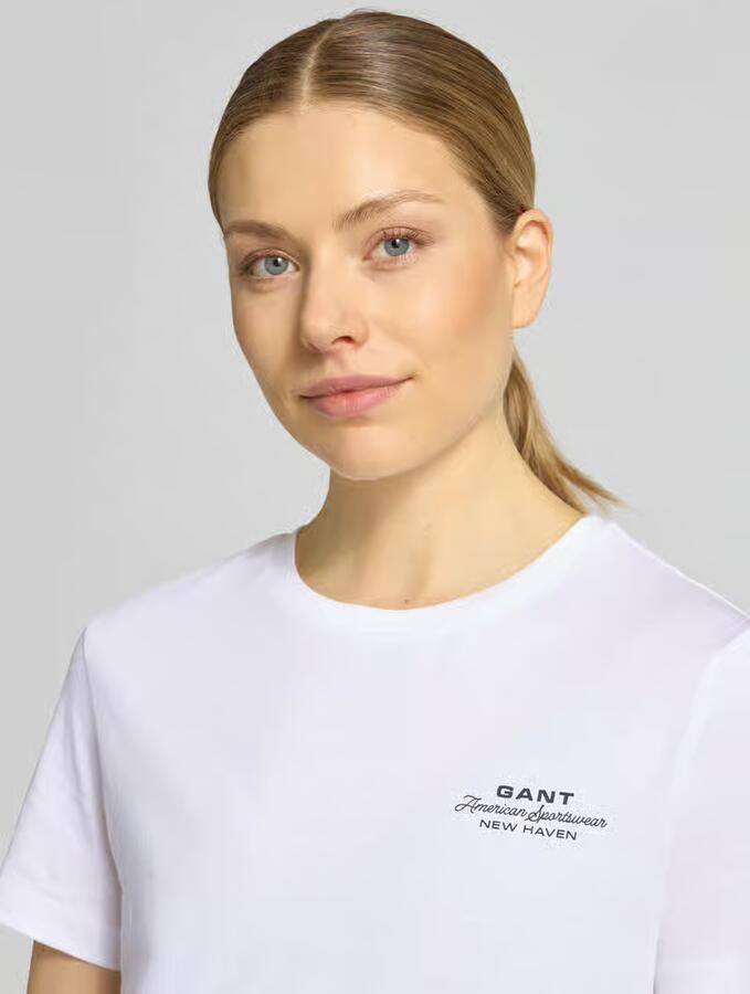Gant Relaxed fit blouse met verborgen knoopsluiting en 3 4-mouw - Foto 3