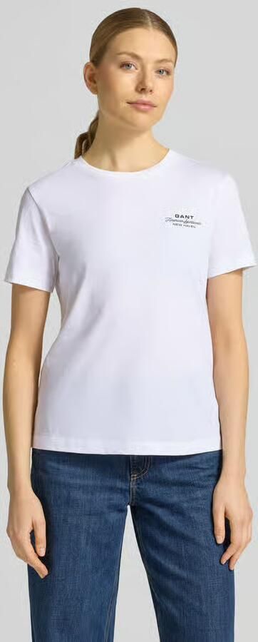 Gant Relaxed fit blouse met verborgen knoopsluiting en 3 4-mouw - Foto 10