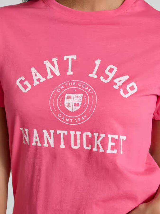 Gant Relaxed fit blouse met verborgen knoopsluiting en 3 4-mouw - Foto 4