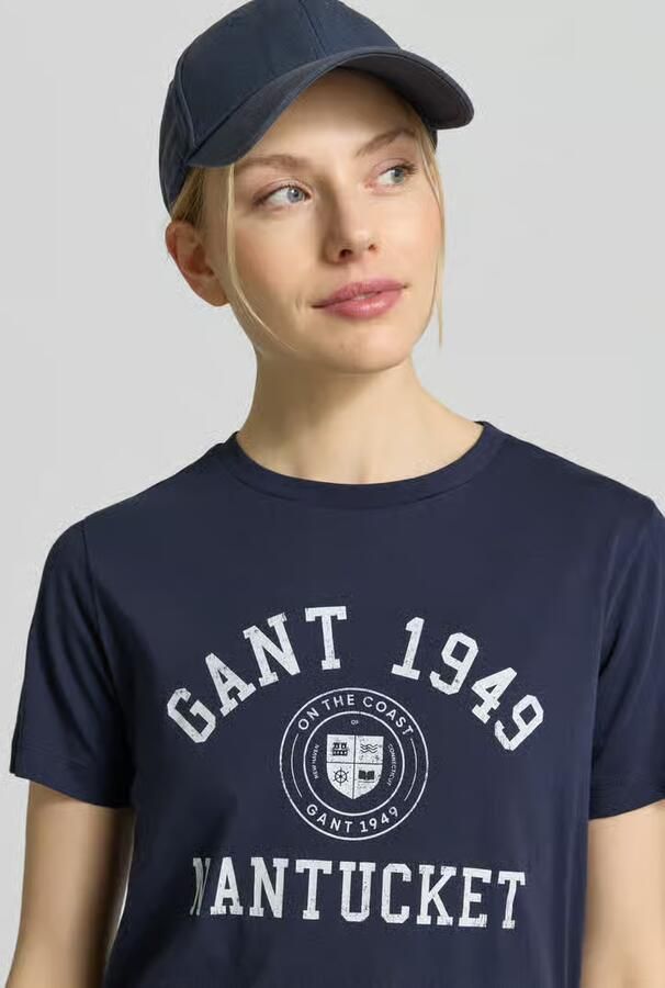 Gant Relaxed fit blouse met verborgen knoopsluiting en 3 4-mouw - Foto 11