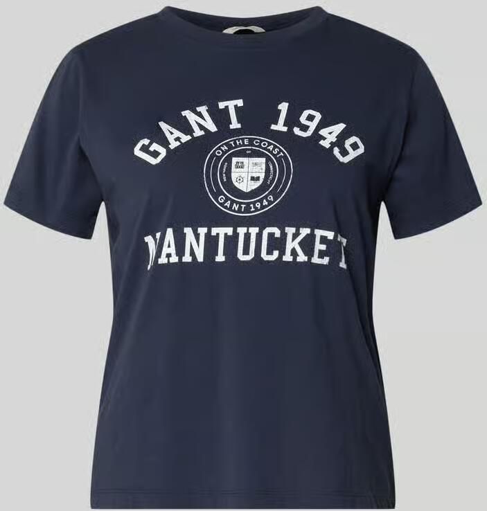 Gant Relaxed fit blouse met verborgen knoopsluiting en 3 4-mouw - Foto 15