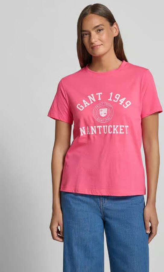 Gant Relaxed fit blouse met verborgen knoopsluiting en 3 4-mouw - Foto 8