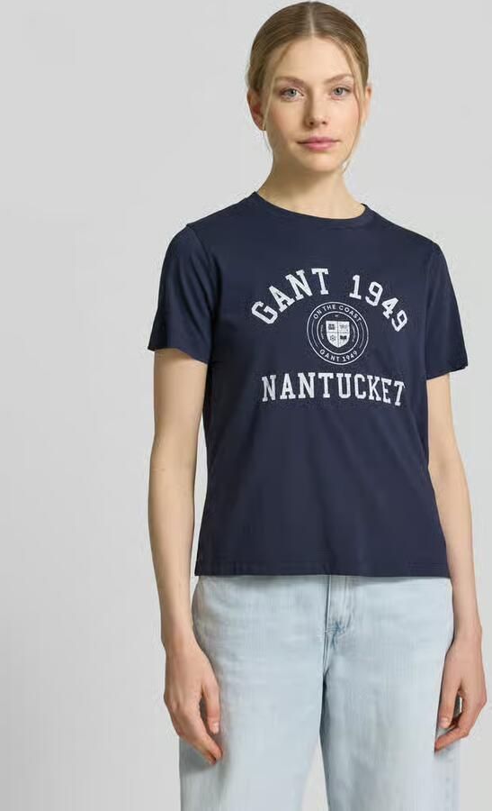 Gant Relaxed fit blouse met verborgen knoopsluiting en 3 4-mouw - Foto 9