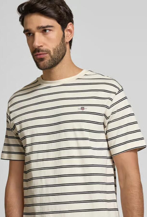 Gant T-shirt met labelstitching - Foto 2