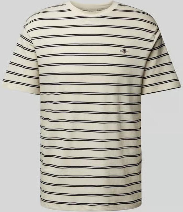 Gant T-shirt met labelstitching