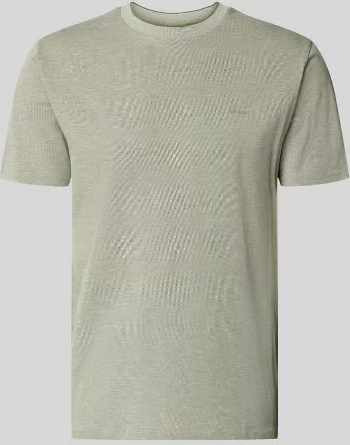 Gant T-shirt met ronde hals en labelstitching