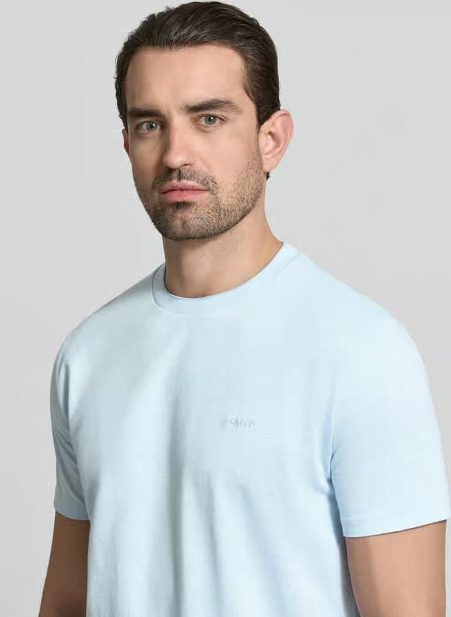 Gant T-shirt met ronde hals en labelstitching - Foto 2