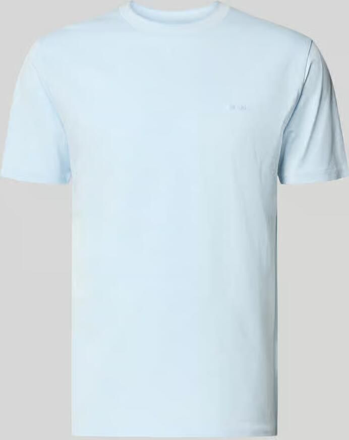 Gant T-shirt met ronde hals en labelstitching