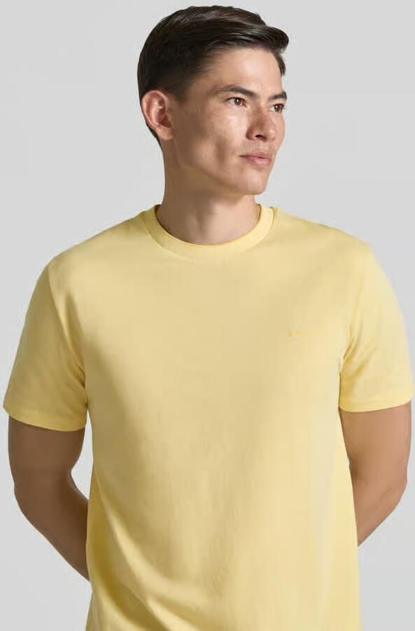 Gant T-shirt met ronde hals en labelstitching - Foto 2
