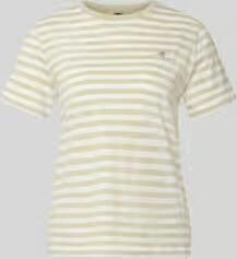 Gant T-shirt met ronde hals en labelstitching - Foto 7