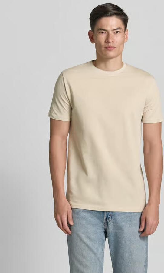 Gant T-shirt met ronde hals en labelstitching - Foto 4